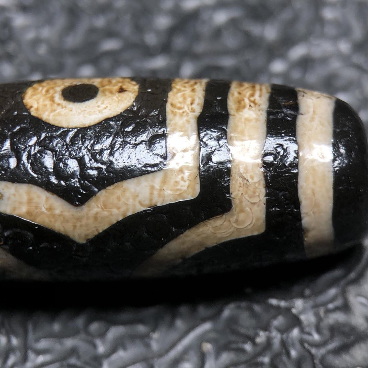 Chinese Natural Agate DZI Beads