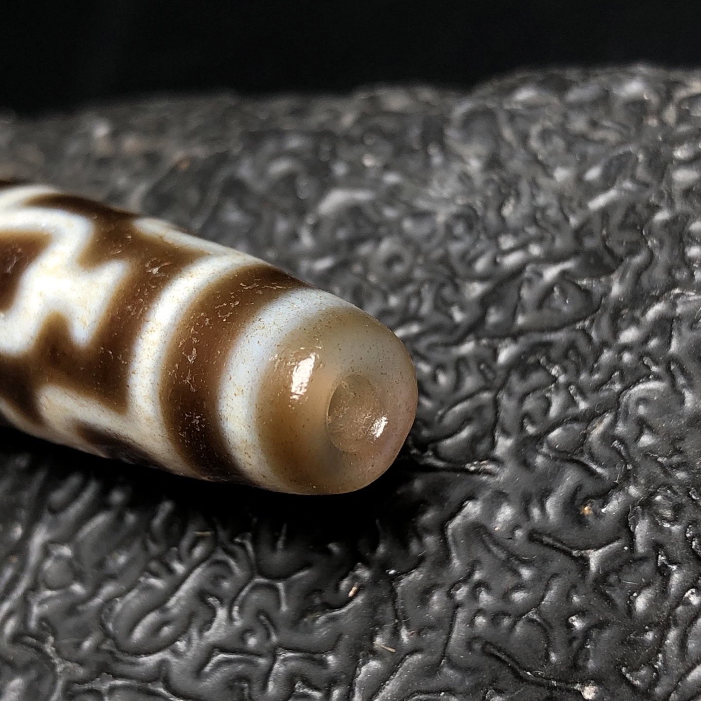 Chinese Natural Agate DZI Beads
