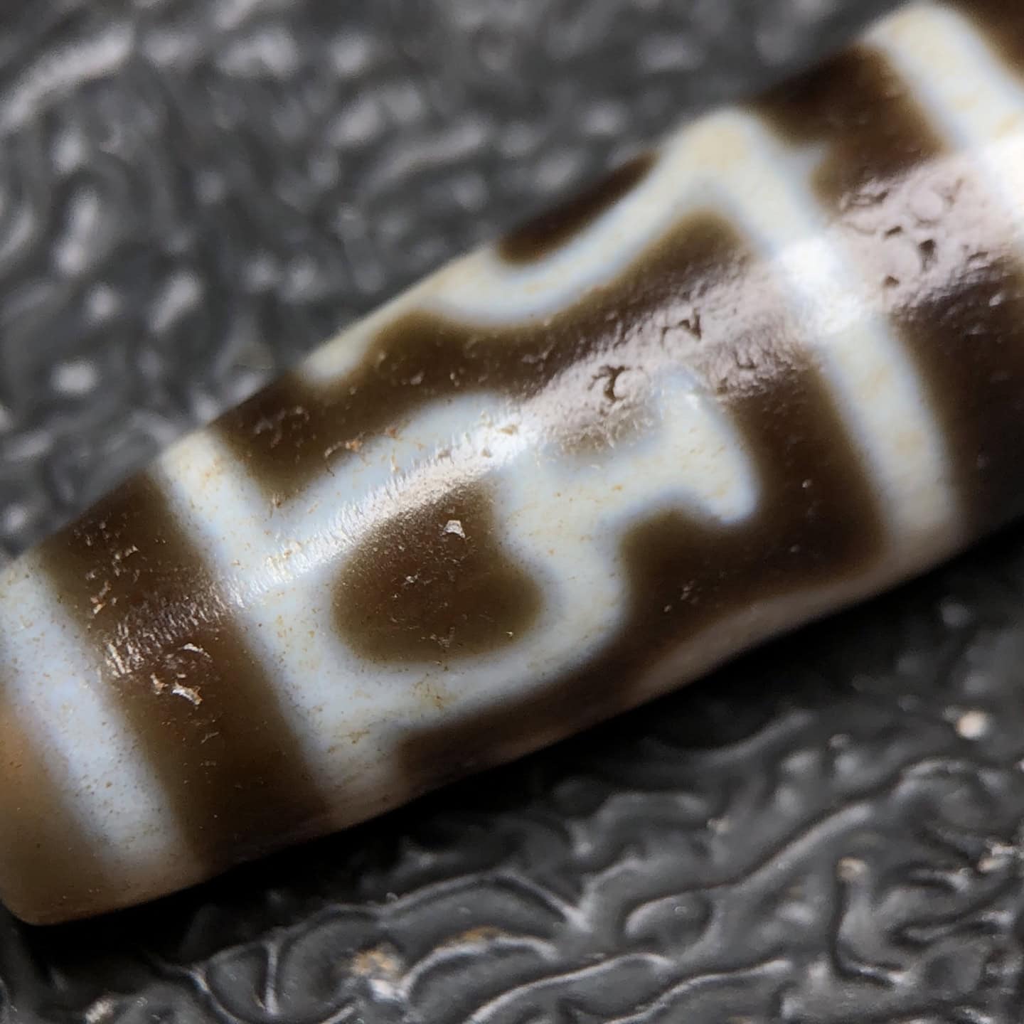 Chinese Natural Agate DZI Beads