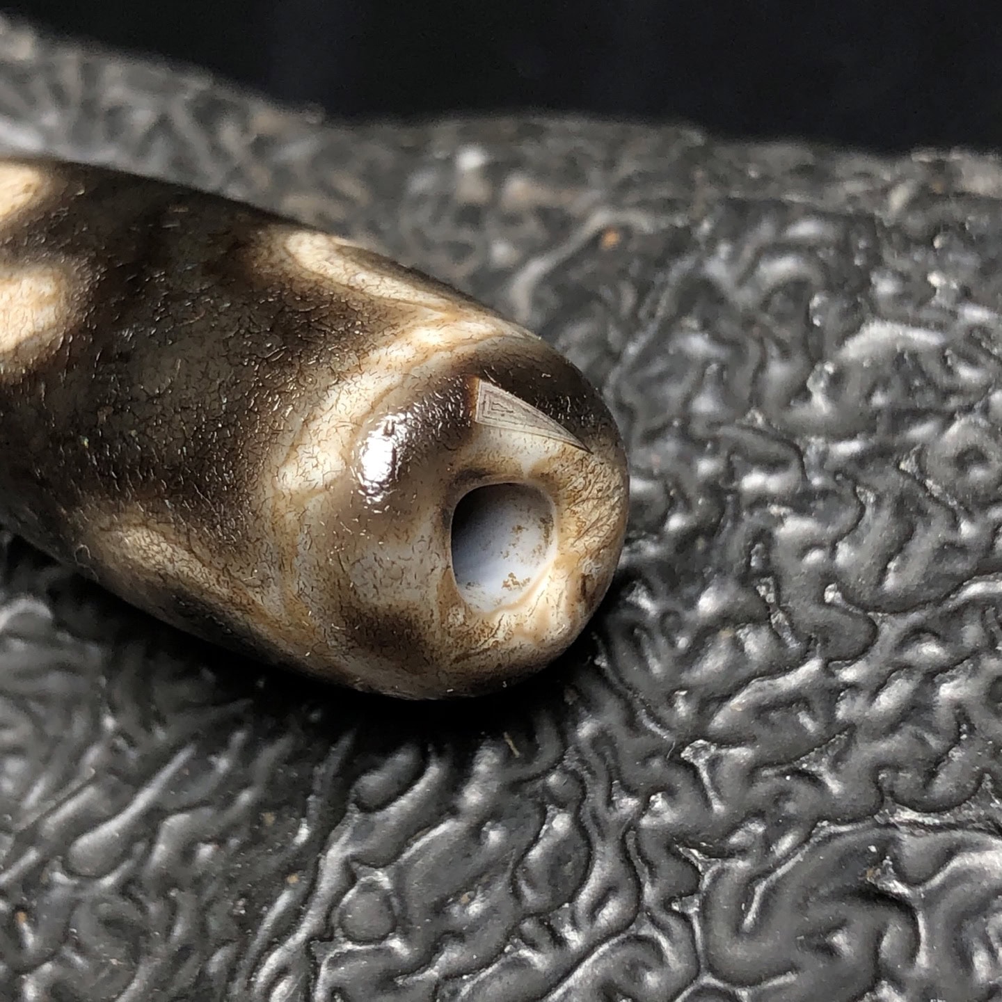 Chinese Natural Agate DZI Beads