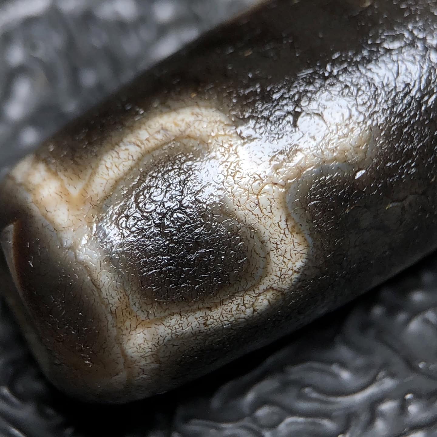 Chinese Natural Agate DZI Beads