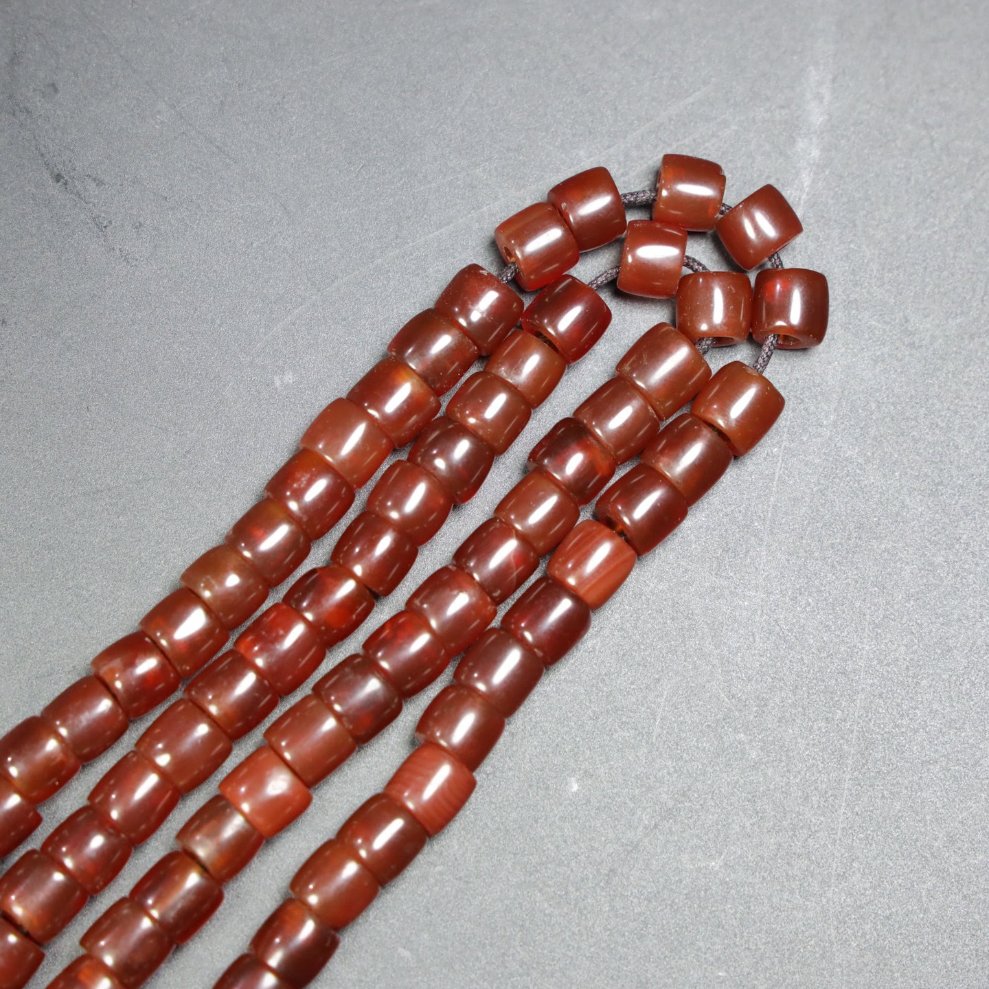Chinese Natural Agate DZI Beads