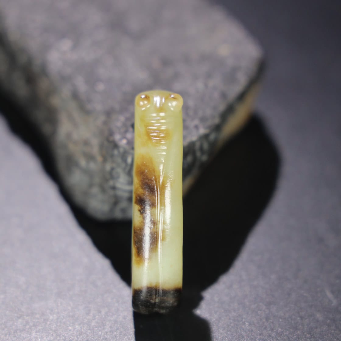 Chinese Natural Jade Carved belt buckle
