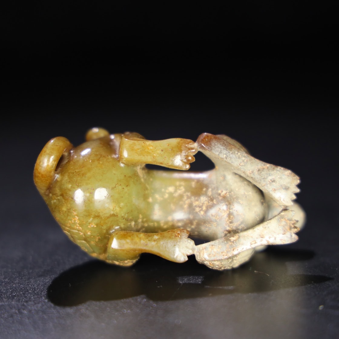 Chinese Natural Jade Carved Monkey Handle
