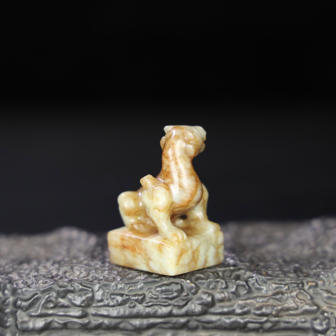 Chinese Natural Jade Carved Seals