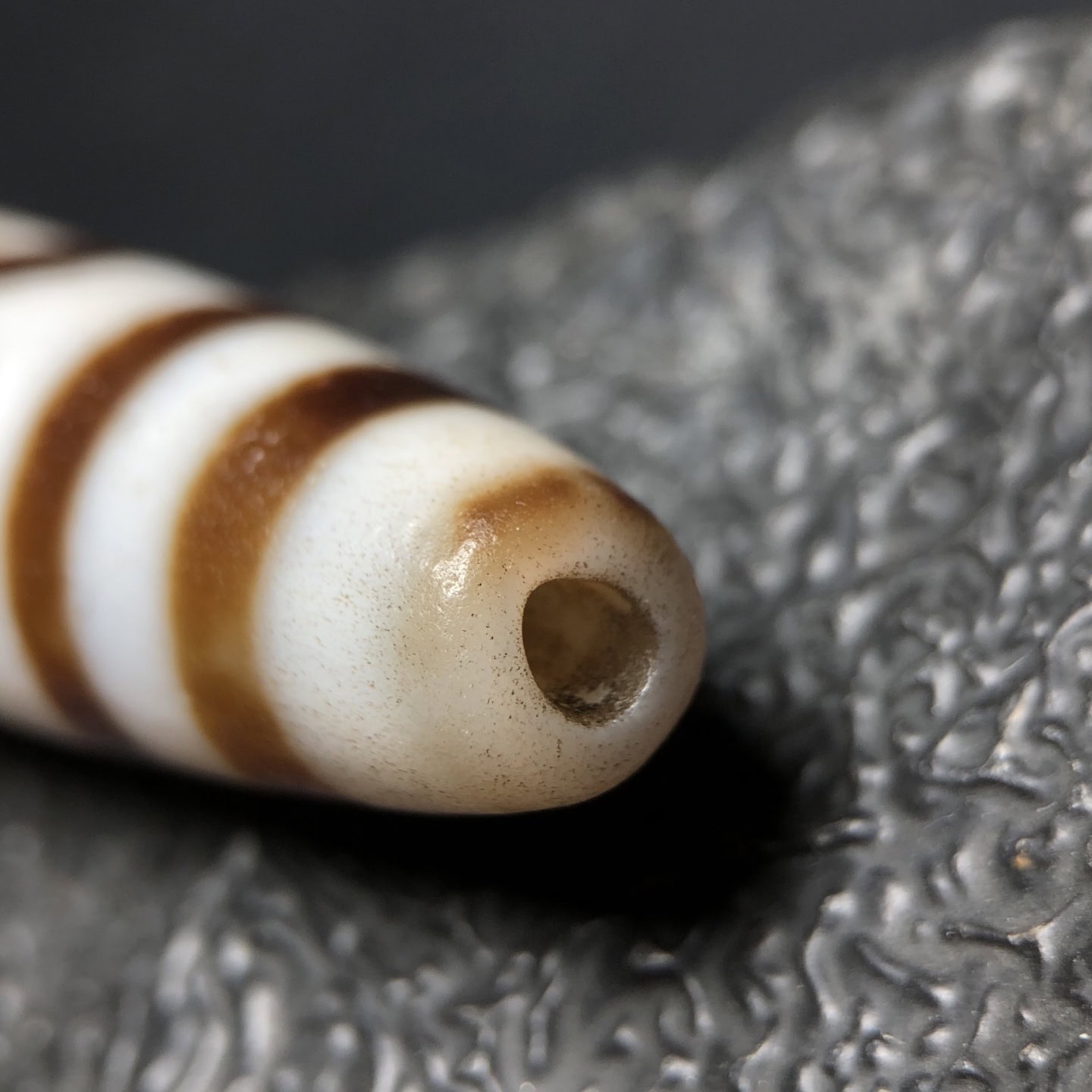 Chinese Natural Agate DZI Beads