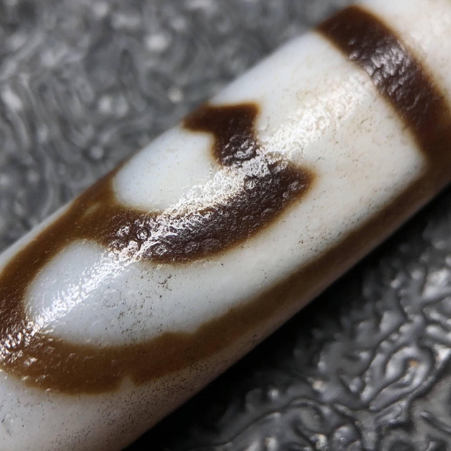 Chinese Natural Agate DZI Beads