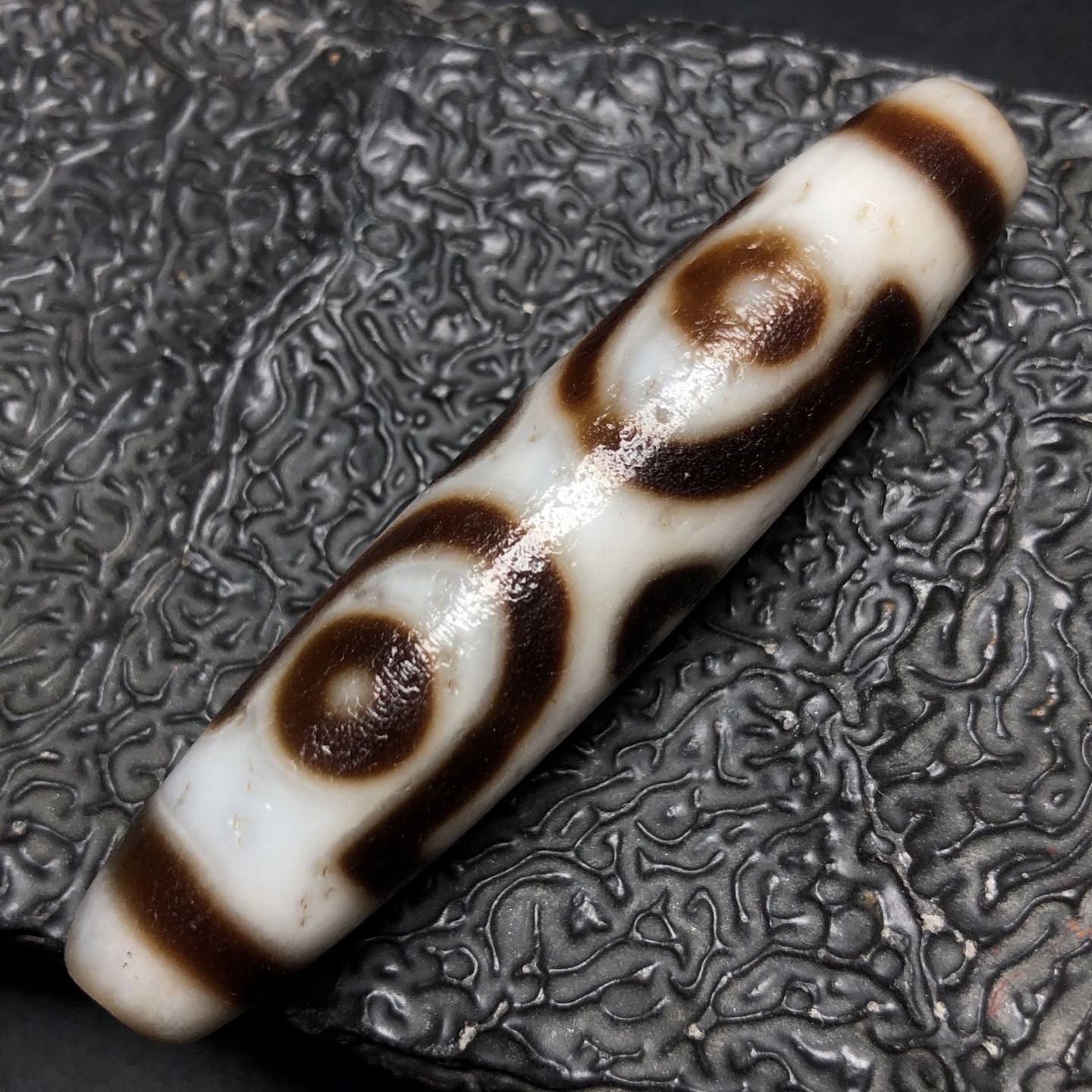 Chinese Natural Agate DZI Beads
