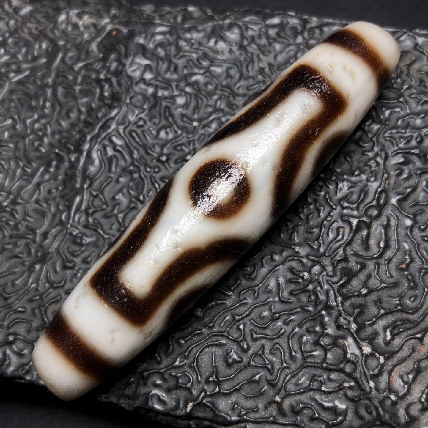Chinese Natural Agate DZI Beads