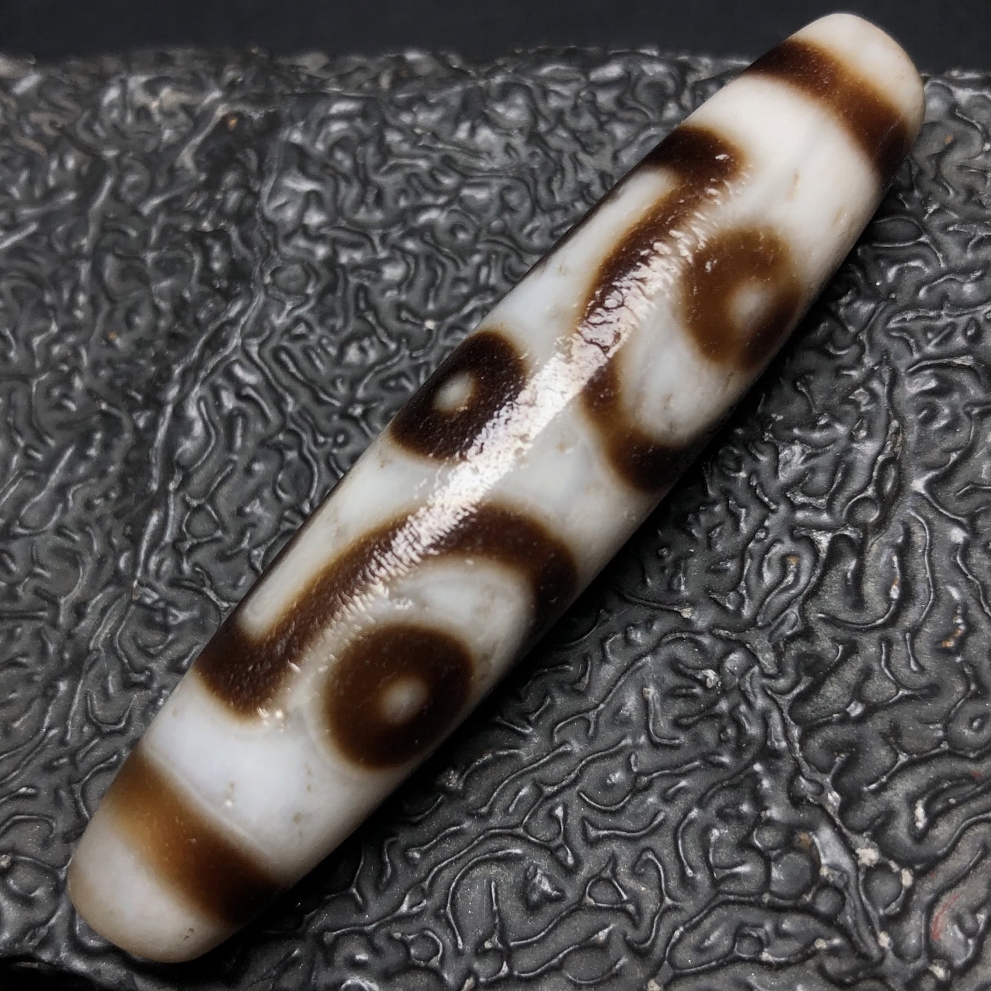 Chinese Natural Agate DZI Beads