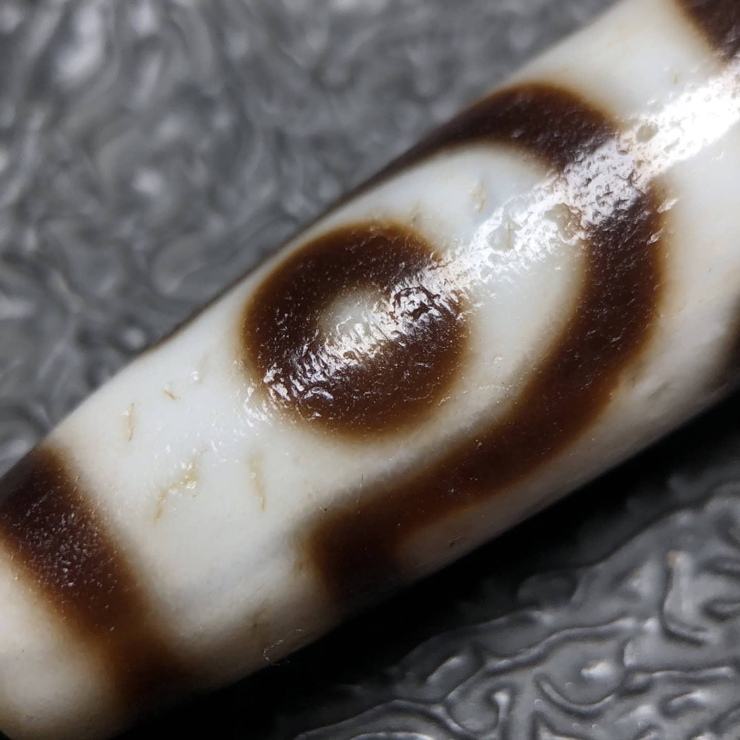 Chinese Natural Agate DZI Beads
