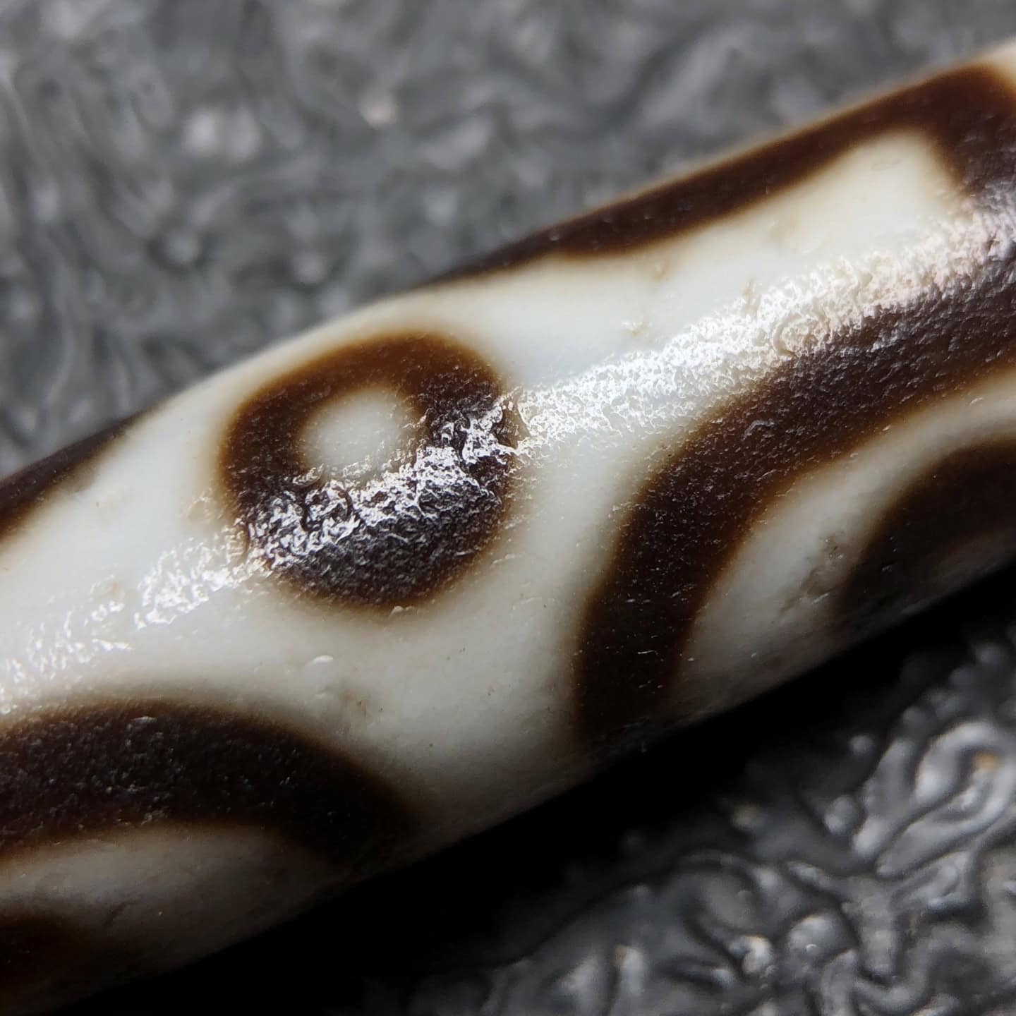 Chinese Natural Agate DZI Beads
