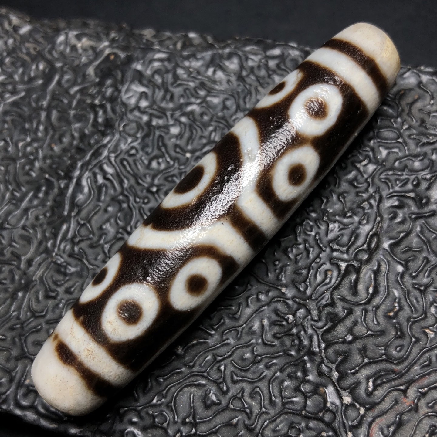 Chinese Natural Agate DZI Beads