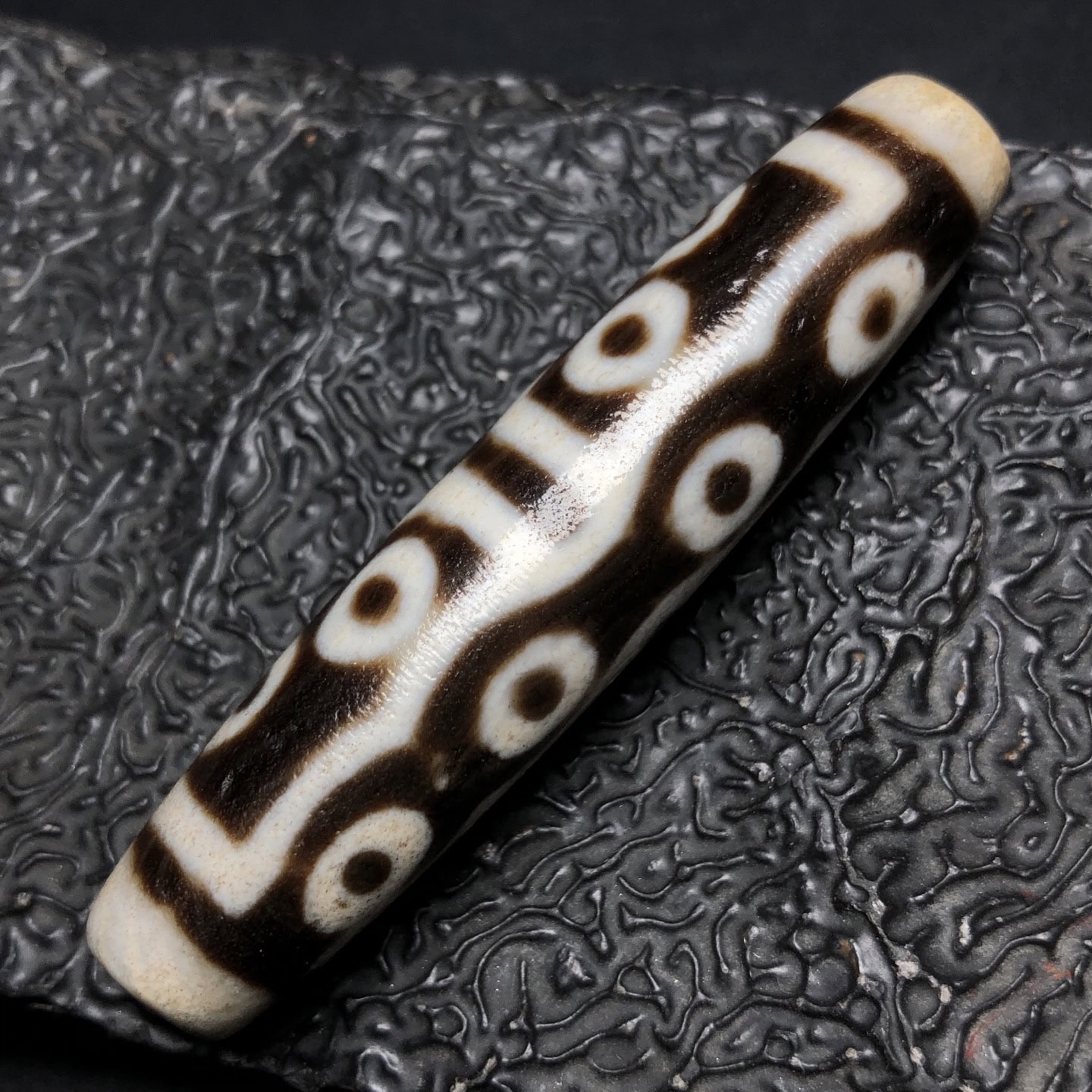 Chinese Natural Agate DZI Beads