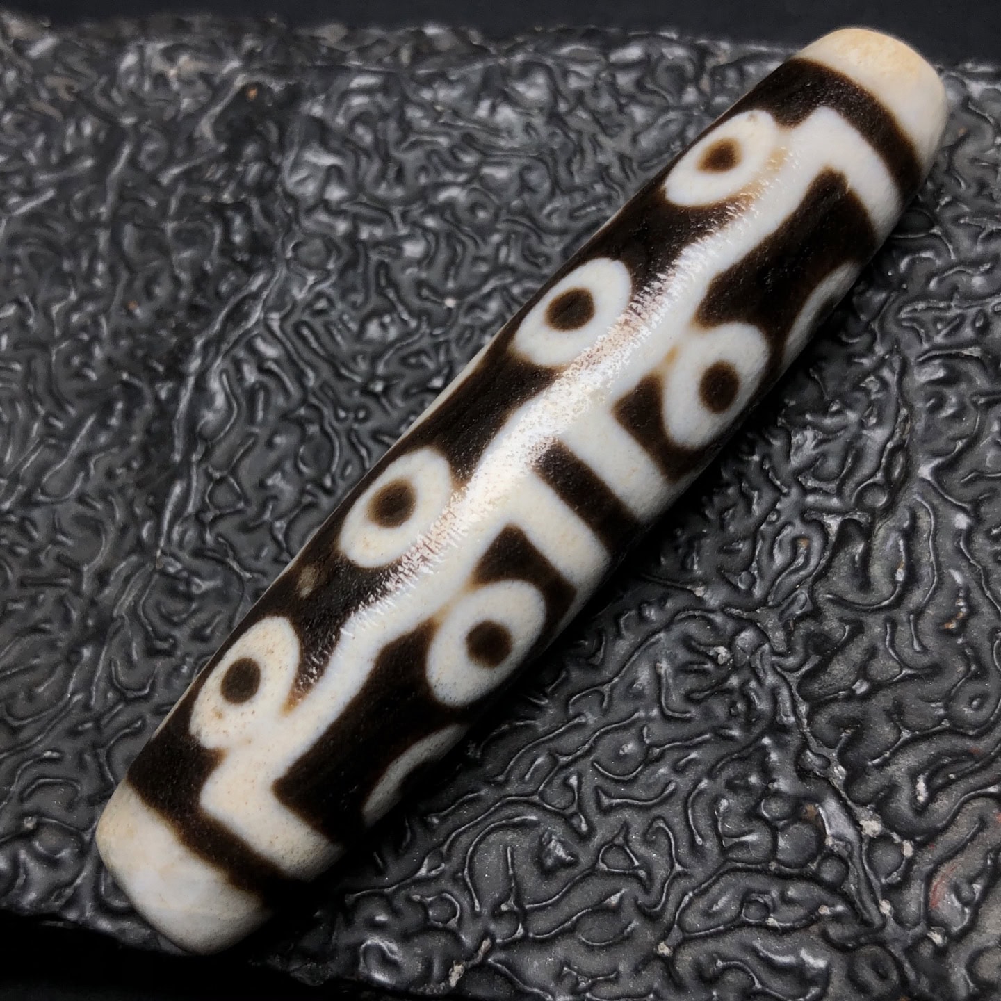 Chinese Natural Agate DZI Beads