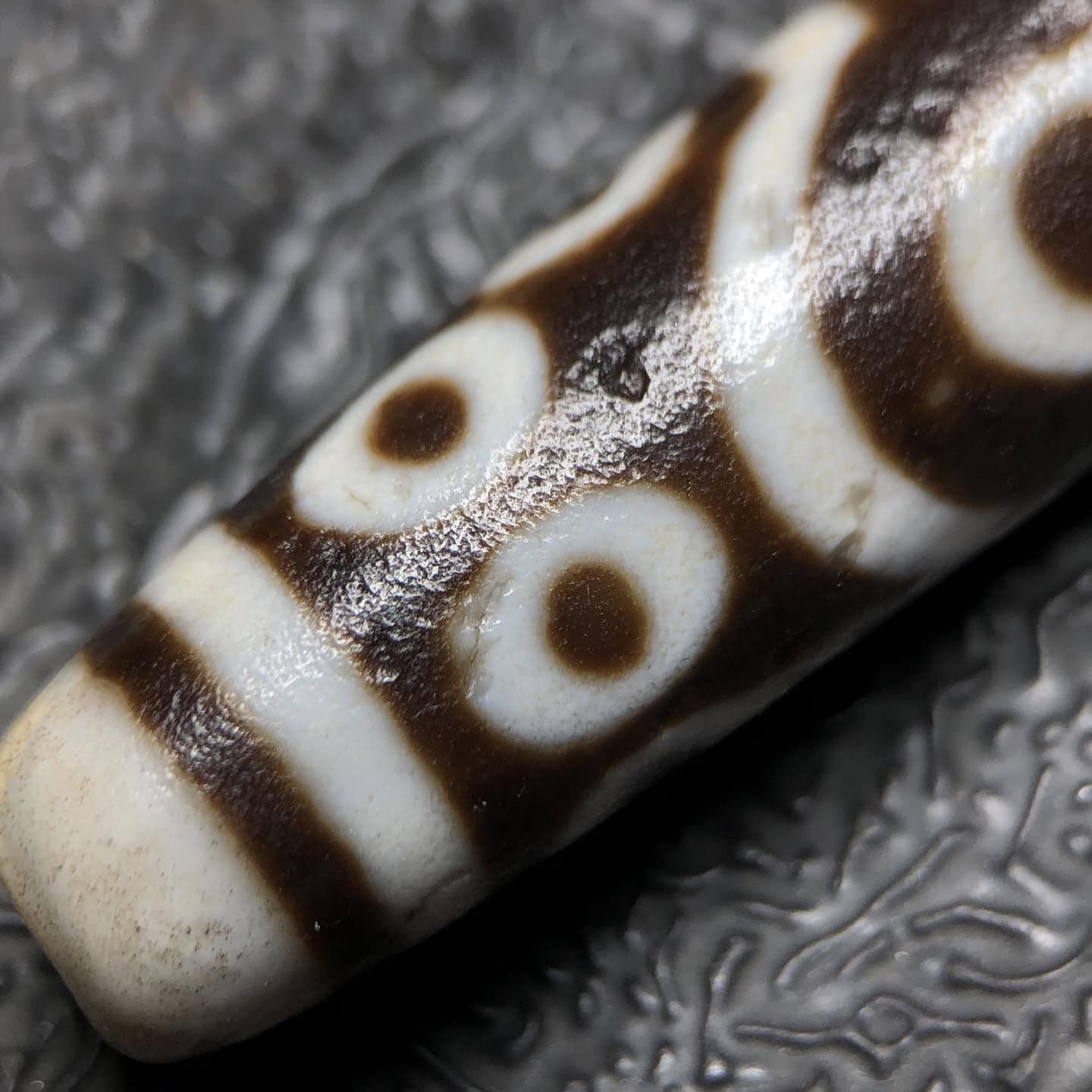 Chinese Natural Agate DZI Beads