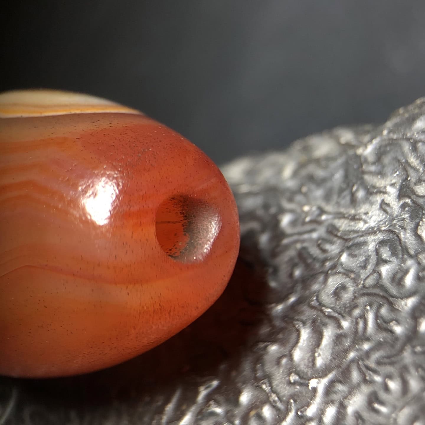 Chinese Natural Agate DZI Beads