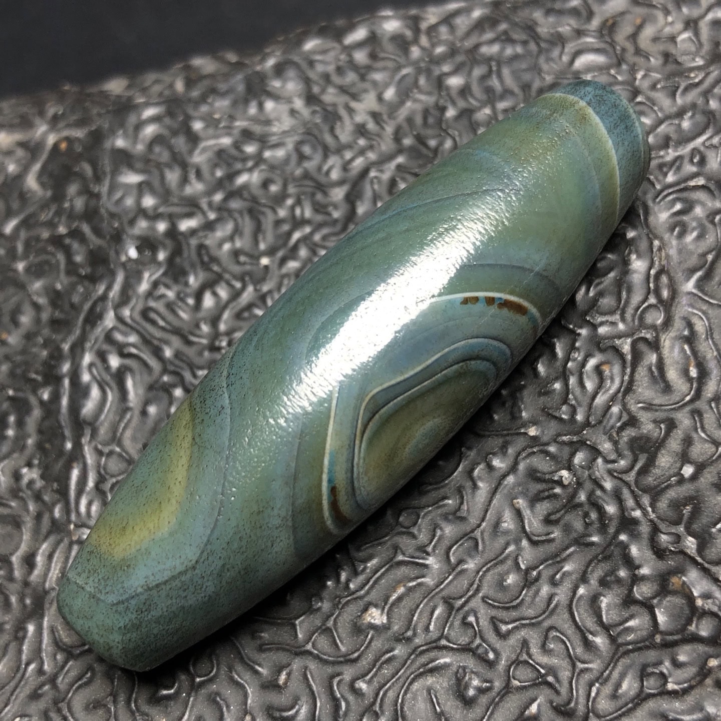 Chinese Natural Agate DZI Beads