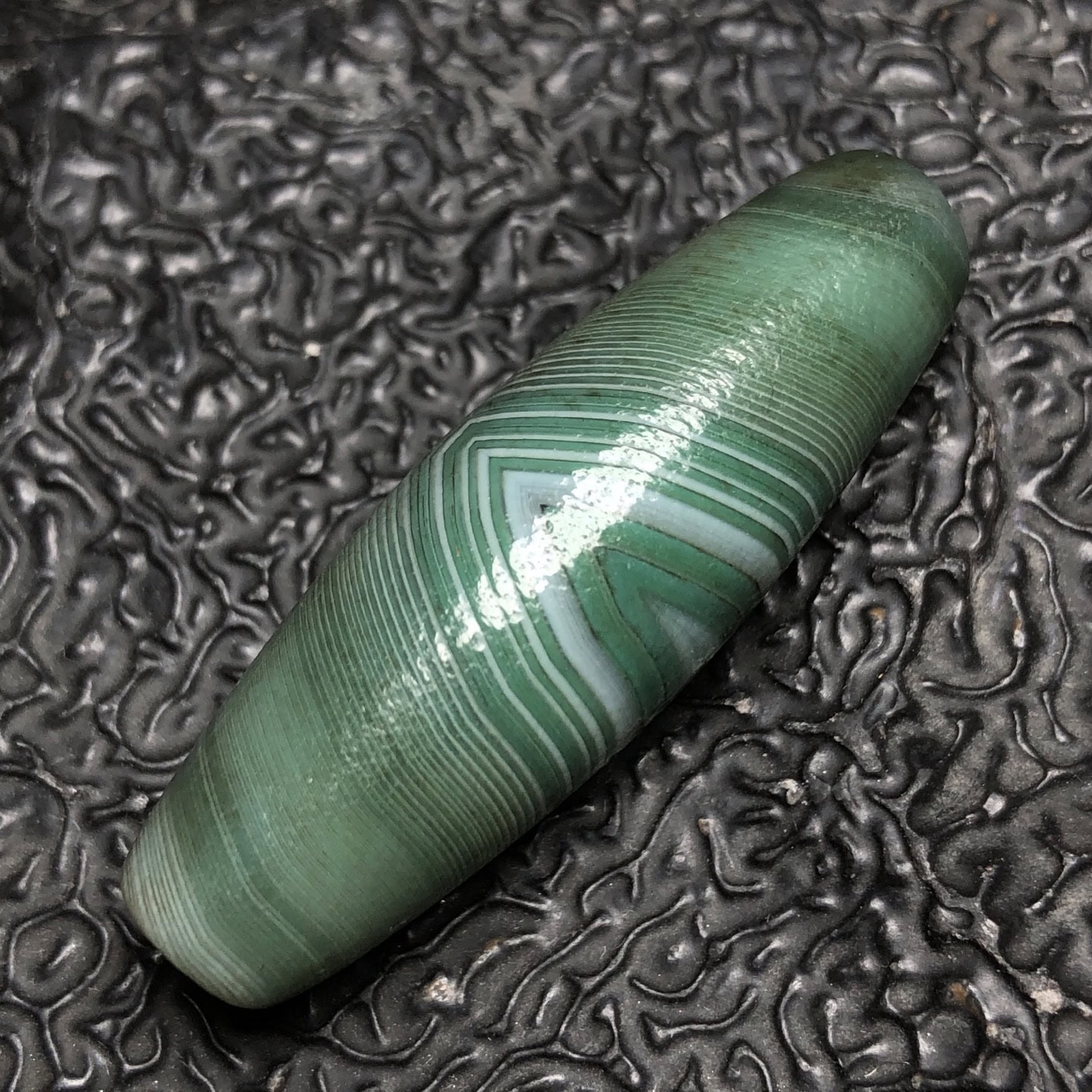 Chinese Natural Agate DZI Beads
