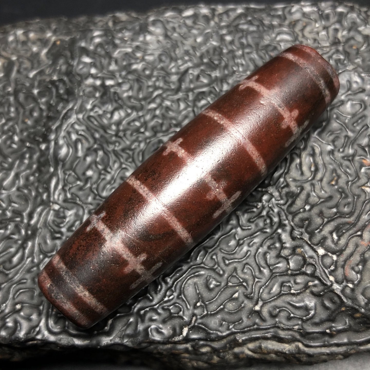 Chinese Natural Agate DZI Beads
