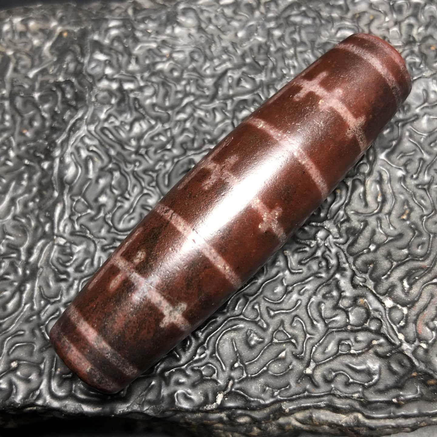 Chinese Natural Agate DZI Beads