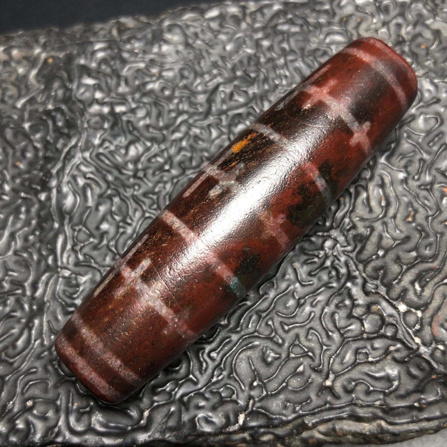 Chinese Natural Agate DZI Beads