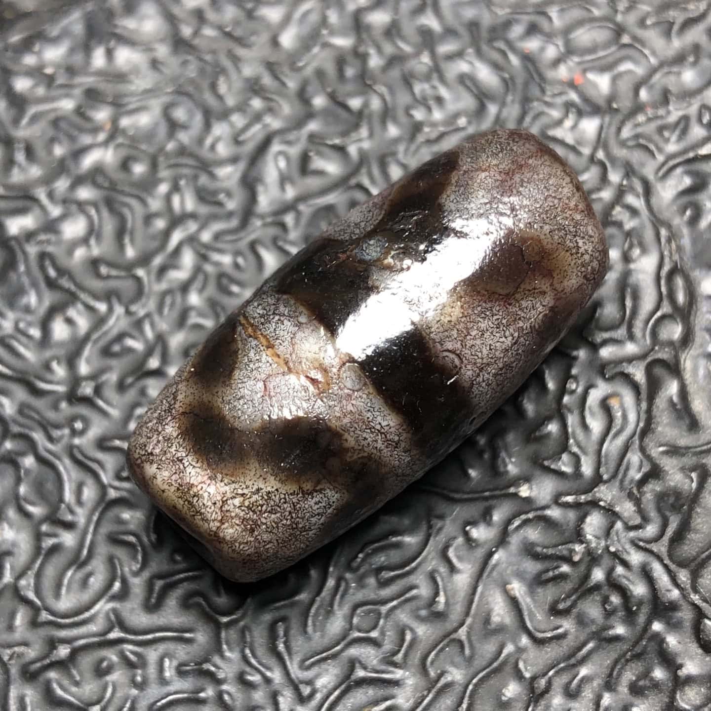 Chinese Natural Agate DZI Beads