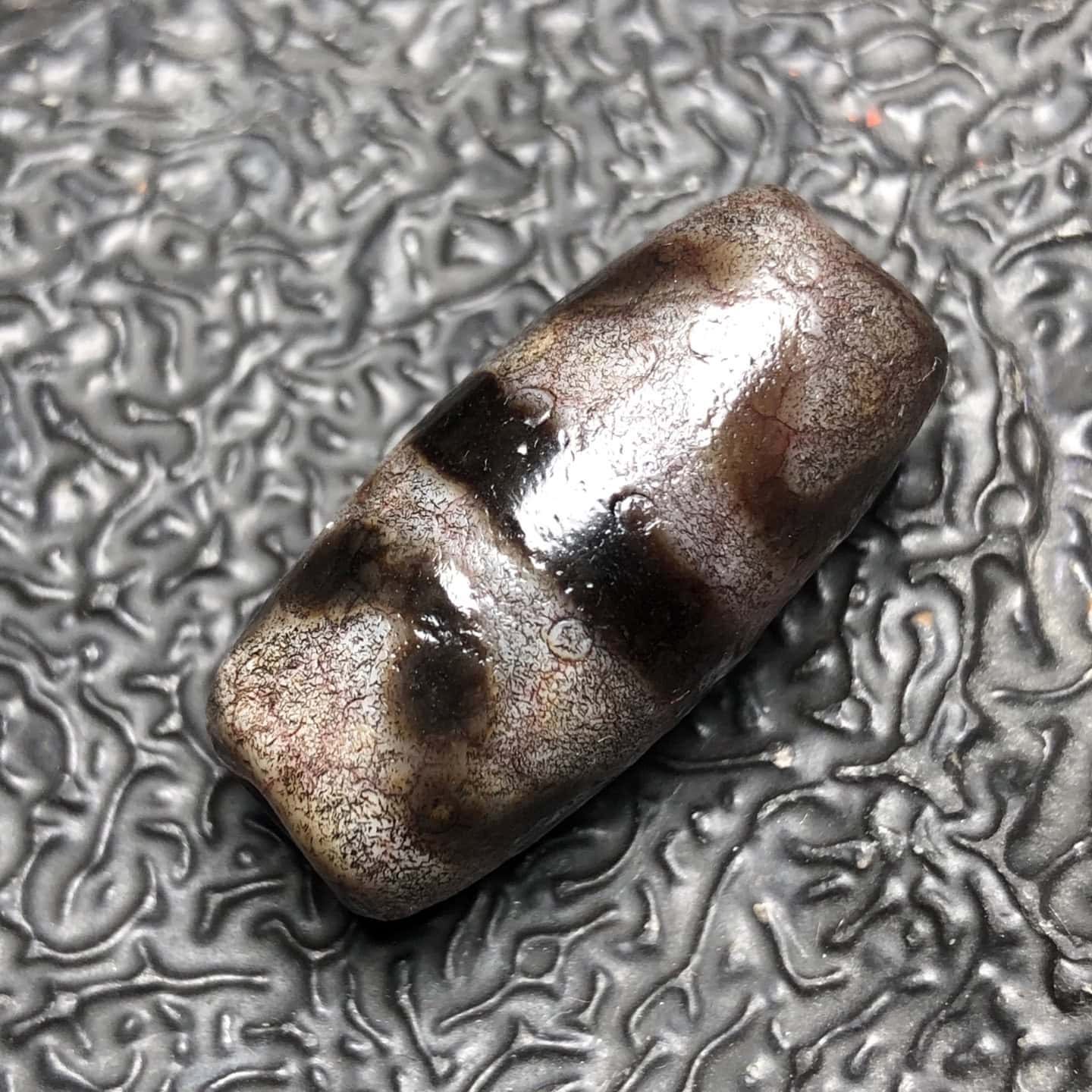 Chinese Natural Agate DZI Beads