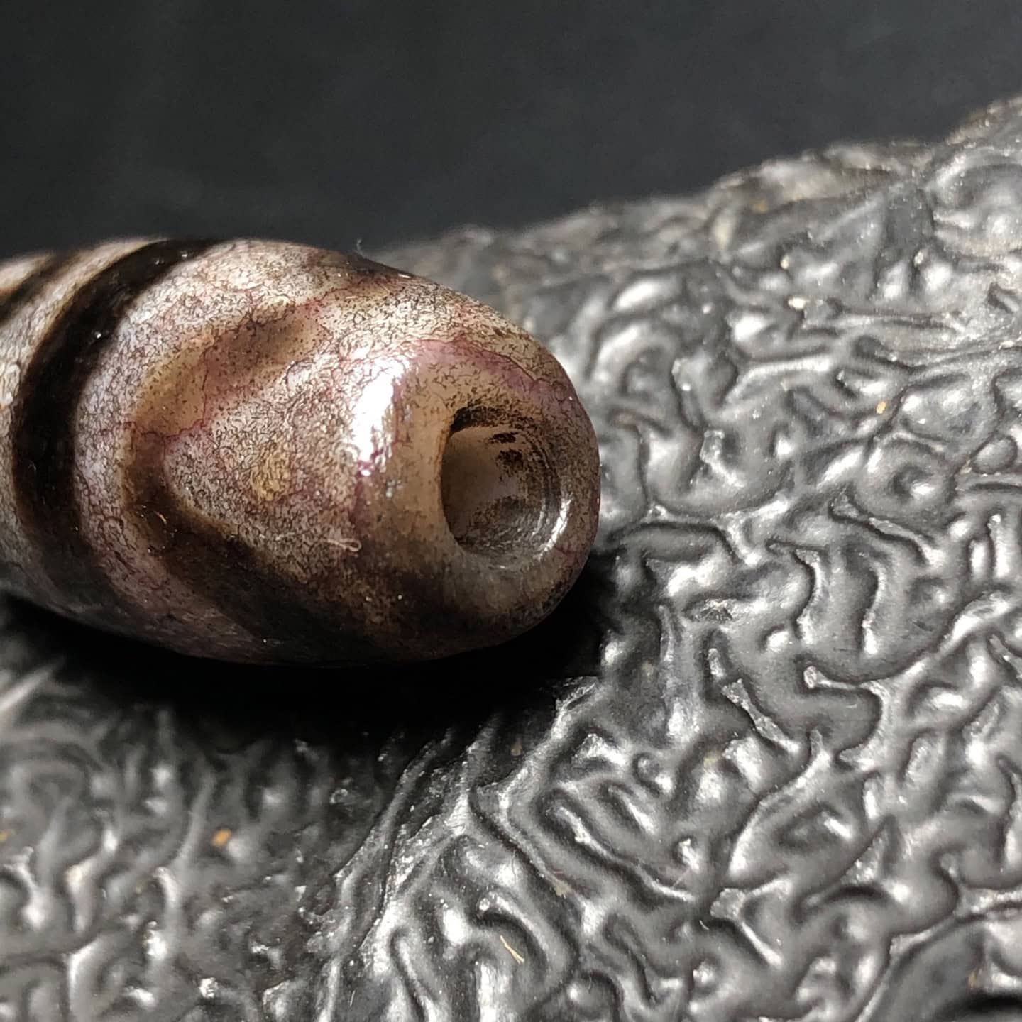 Chinese Natural Agate DZI Beads