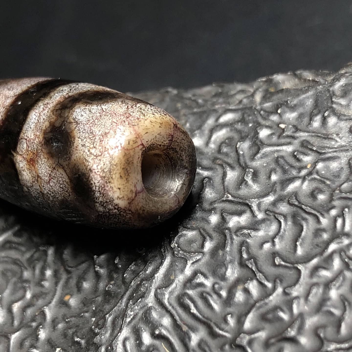 Chinese Natural Agate DZI Beads