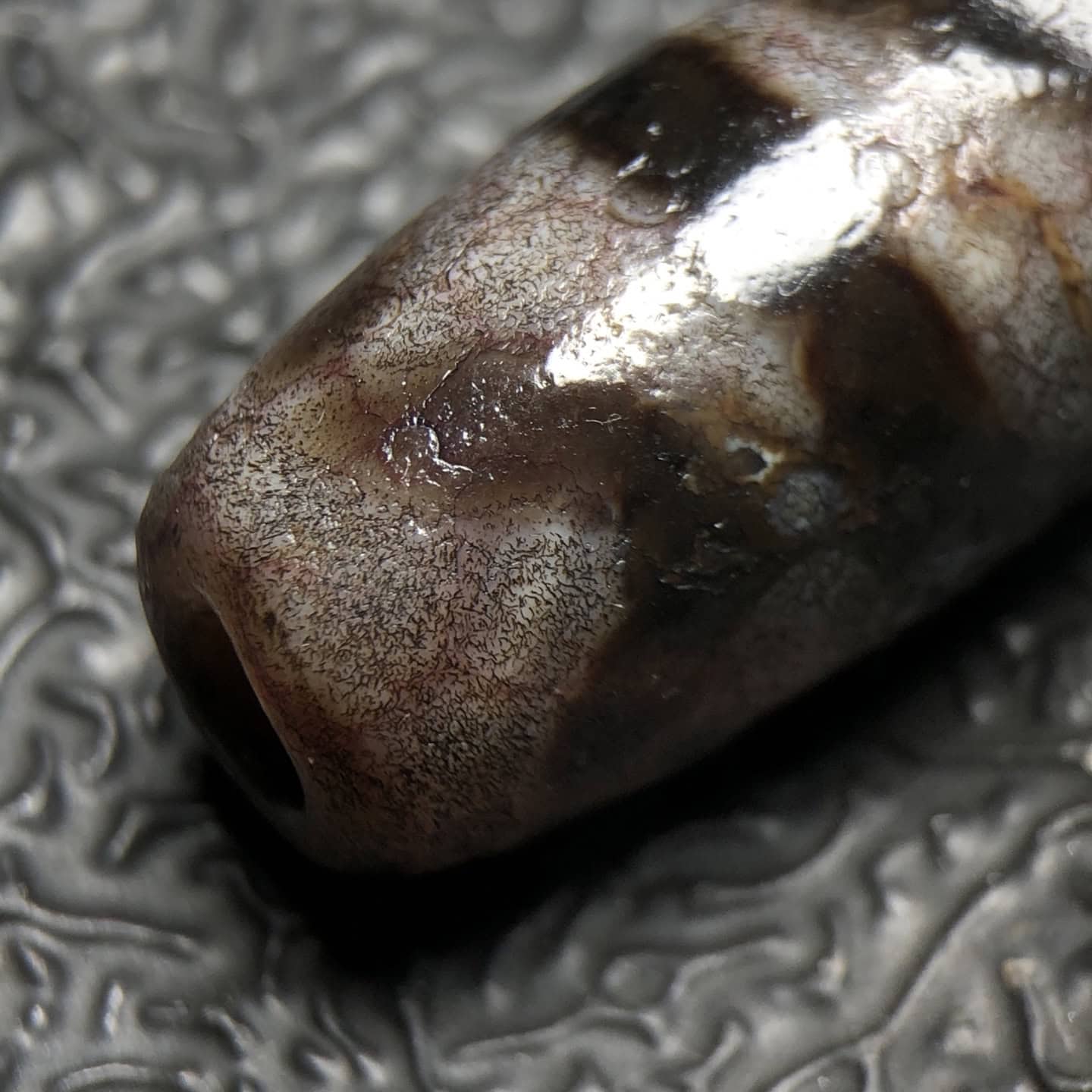 Chinese Natural Agate DZI Beads