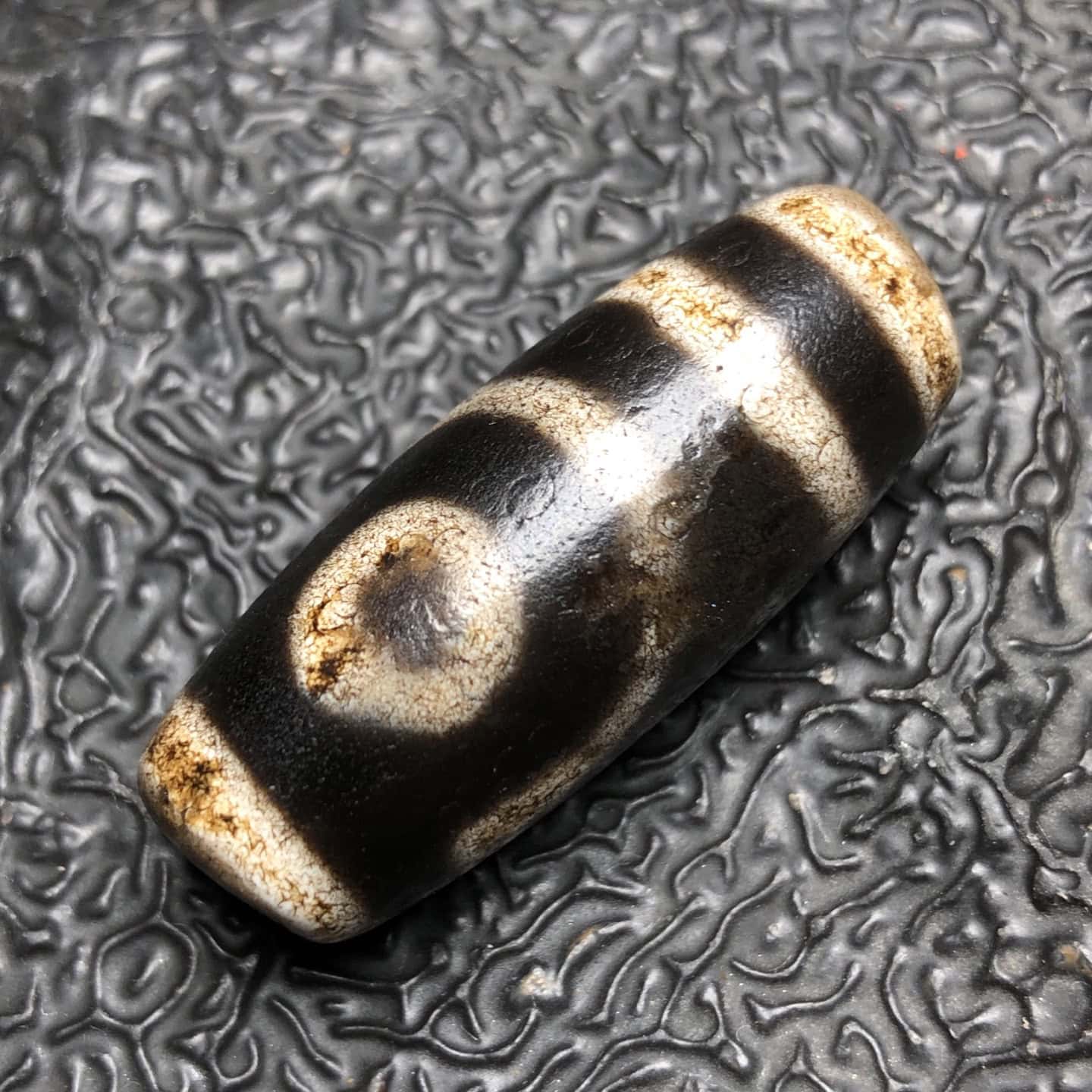 Chinese Natural Agate DZI Beads