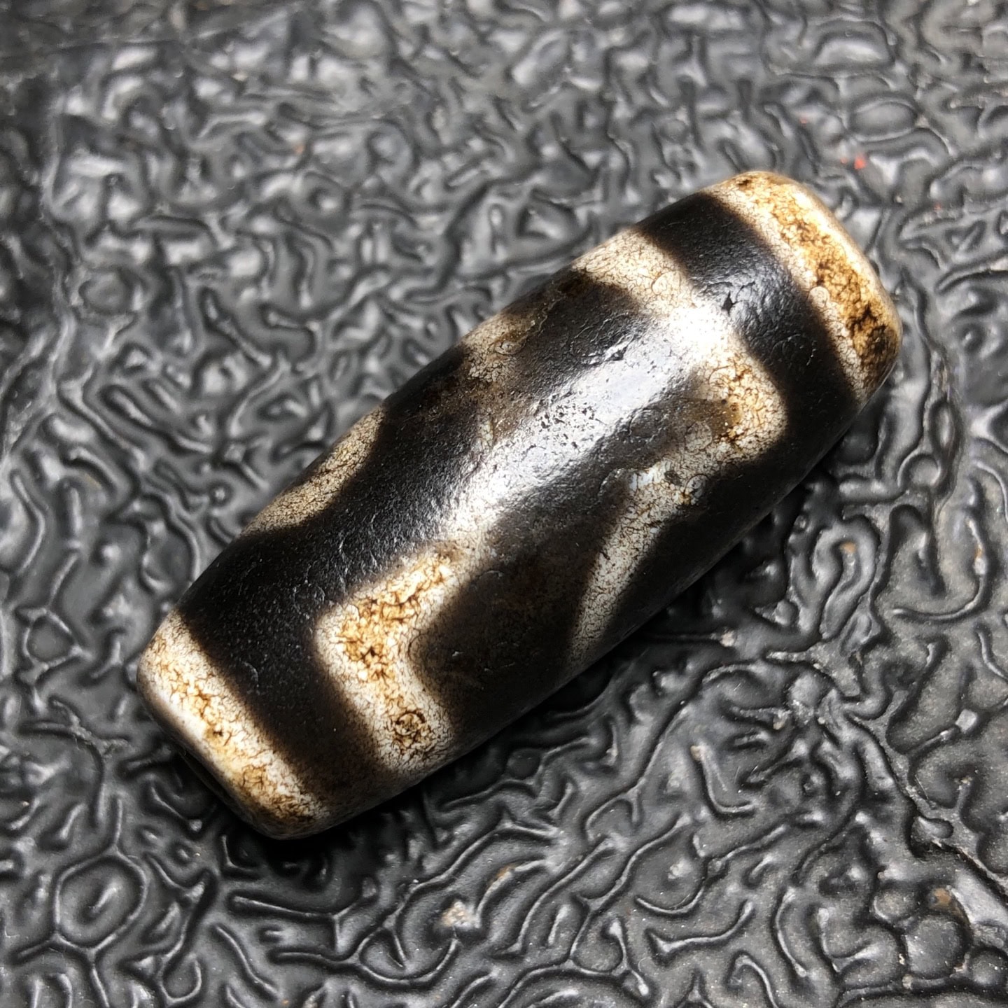 Chinese Natural Agate DZI Beads