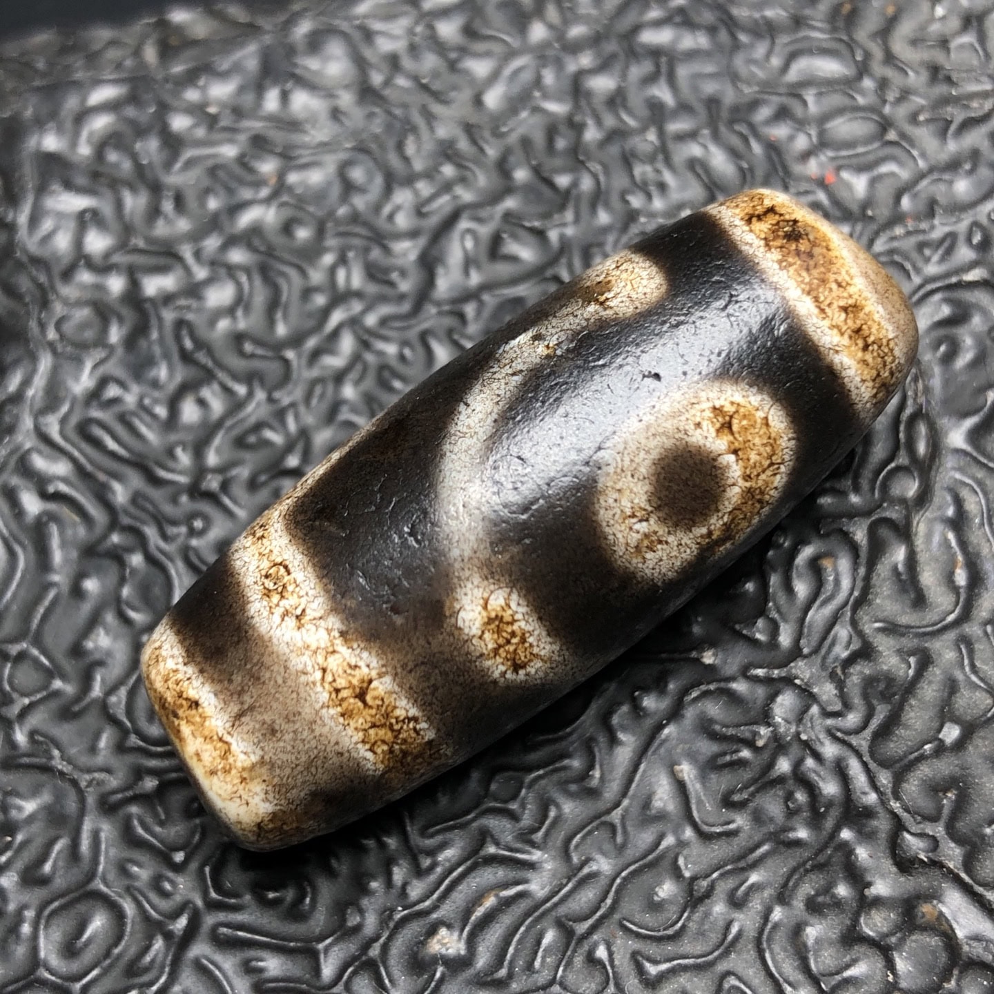 Chinese Natural Agate DZI Beads