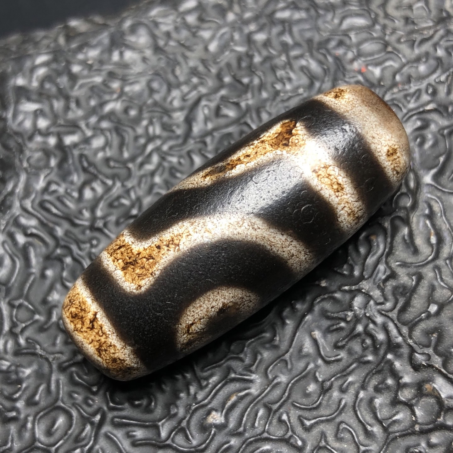Chinese Natural Agate DZI Beads