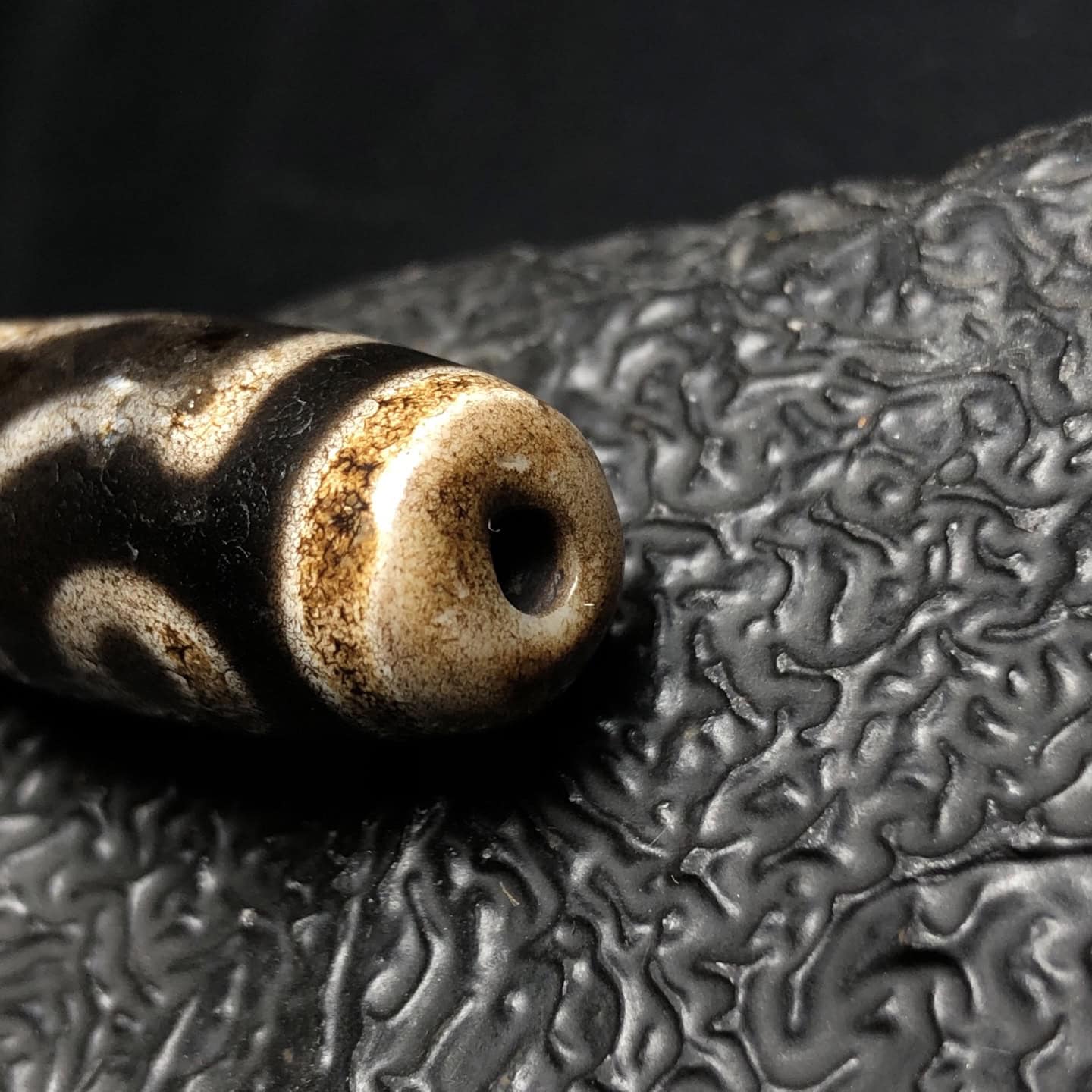 Chinese Natural Agate DZI Beads