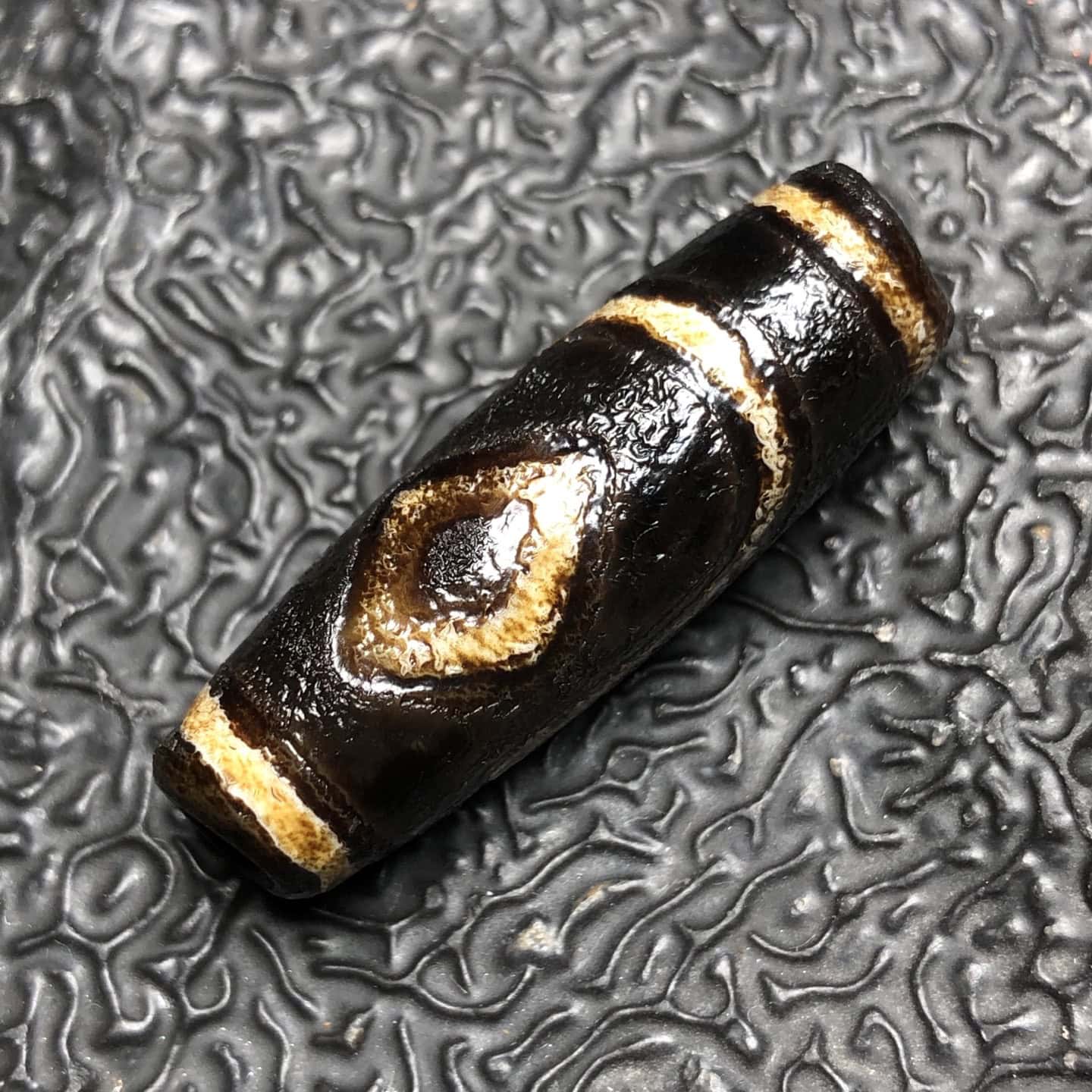Chinese Natural Agate DZI Beads