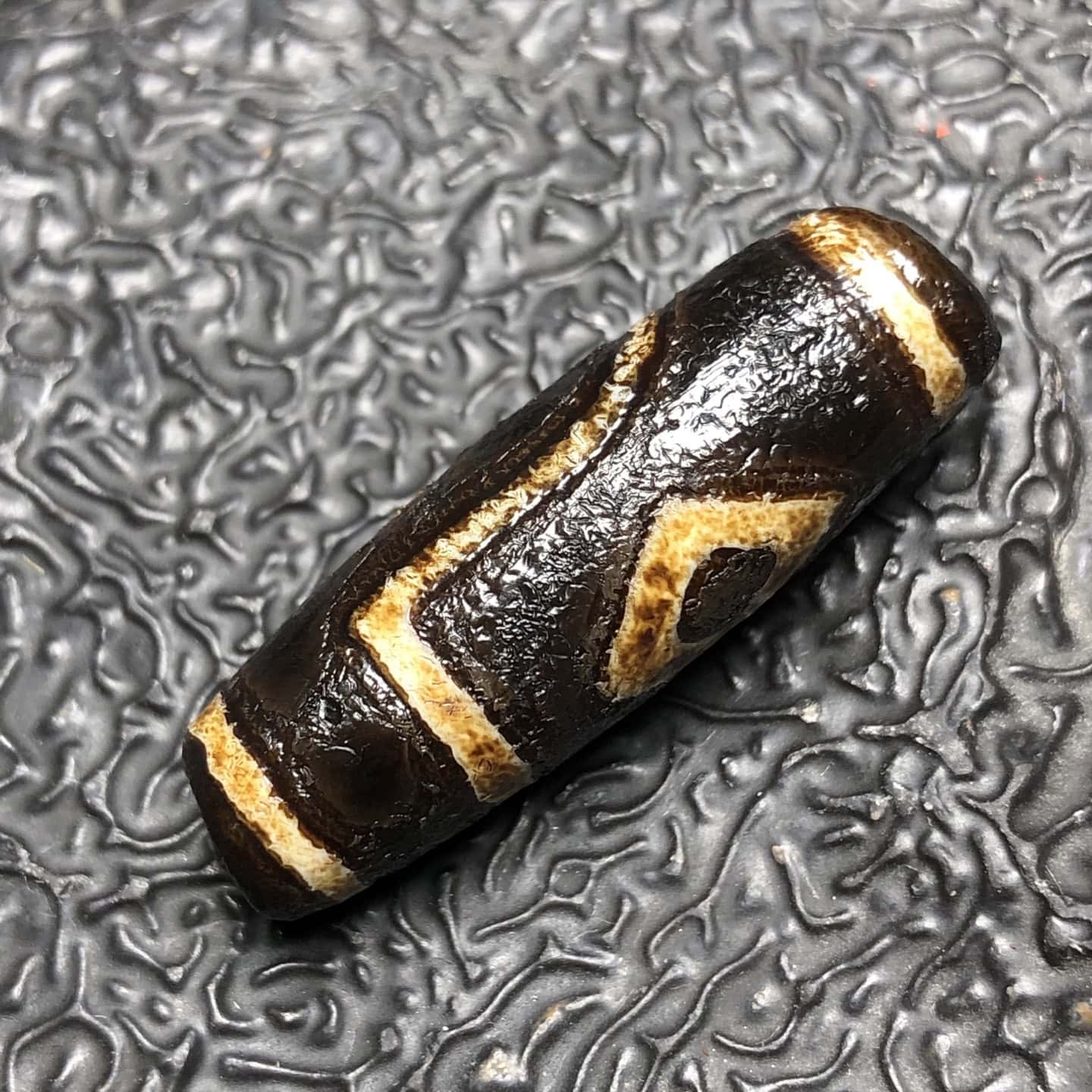 Chinese Natural Agate DZI Beads