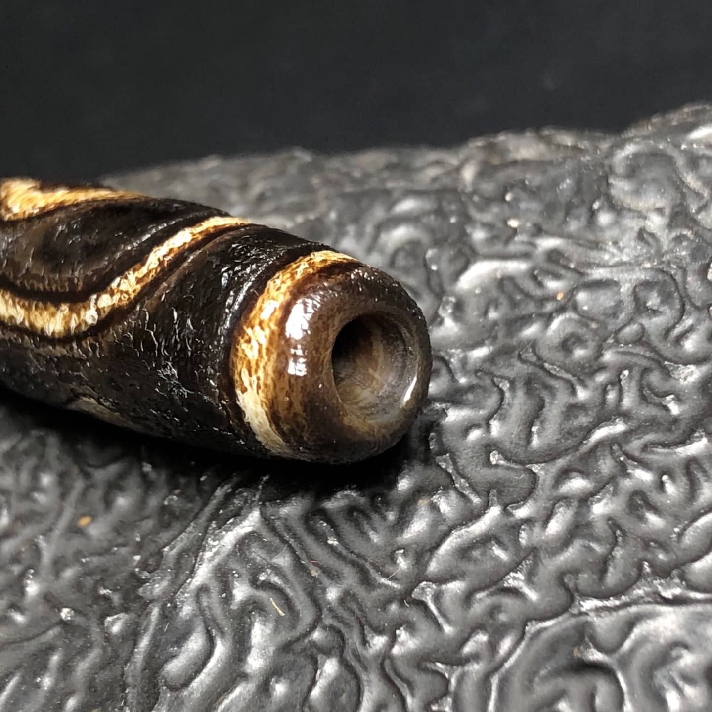 Chinese Natural Agate DZI Beads
