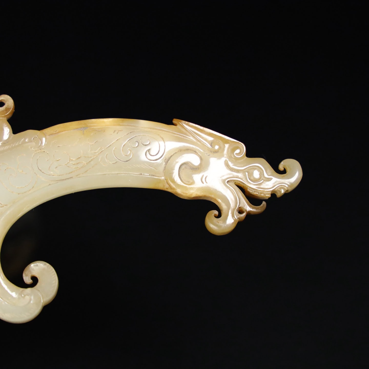 Chinese Natural Jade Carved weapons
