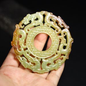 Chinese Natural Jade Carved Pendant