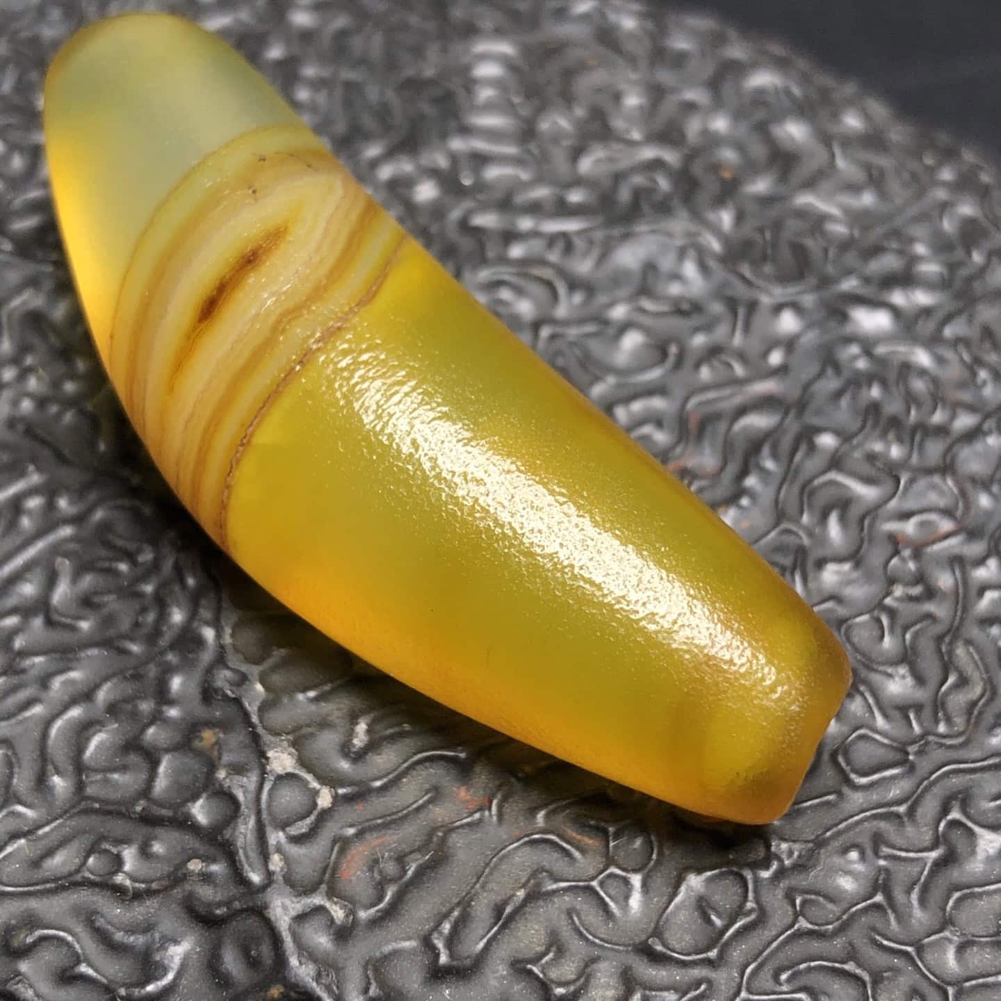 Chinese Natural Agate DZI Beads
