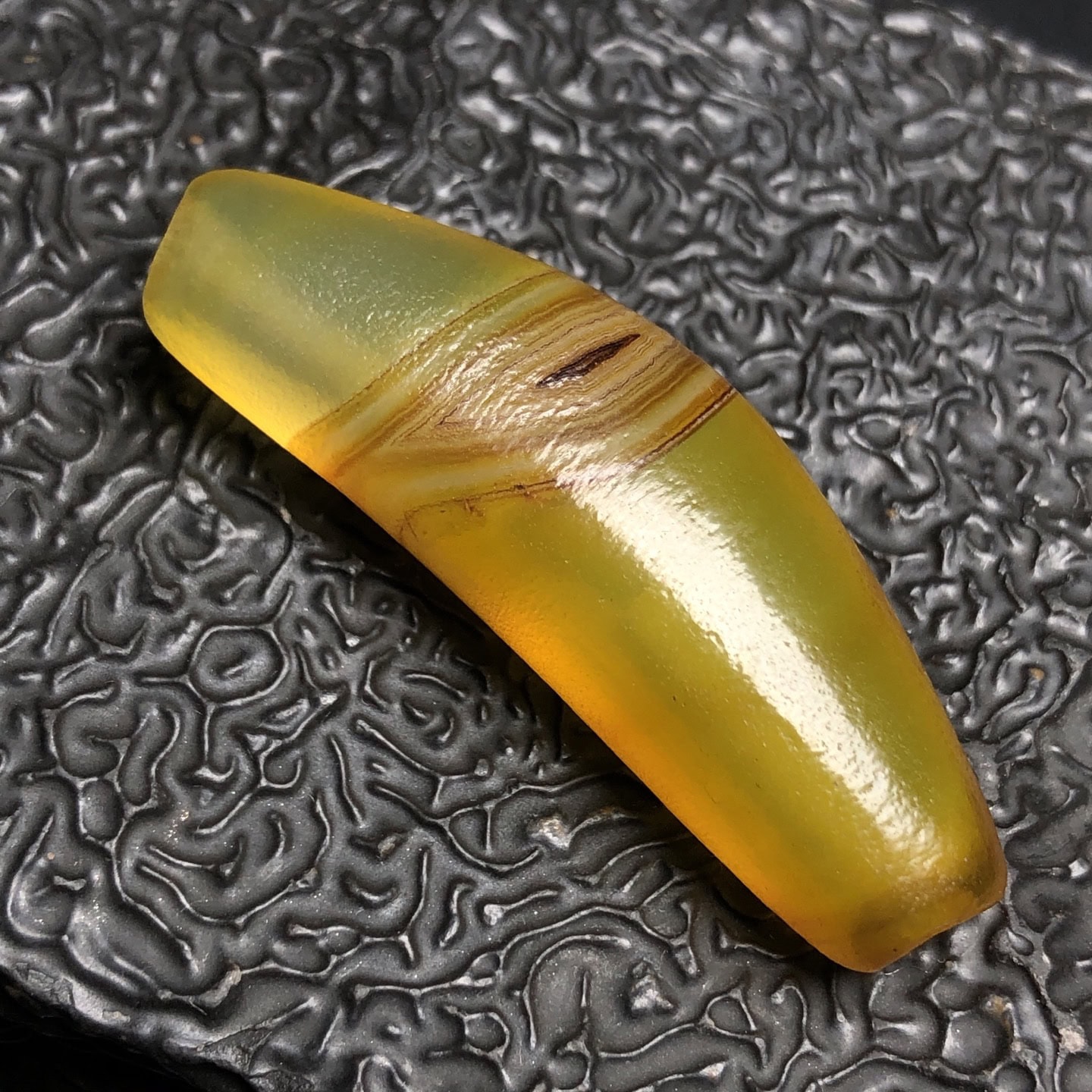 Chinese Natural Agate DZI Beads