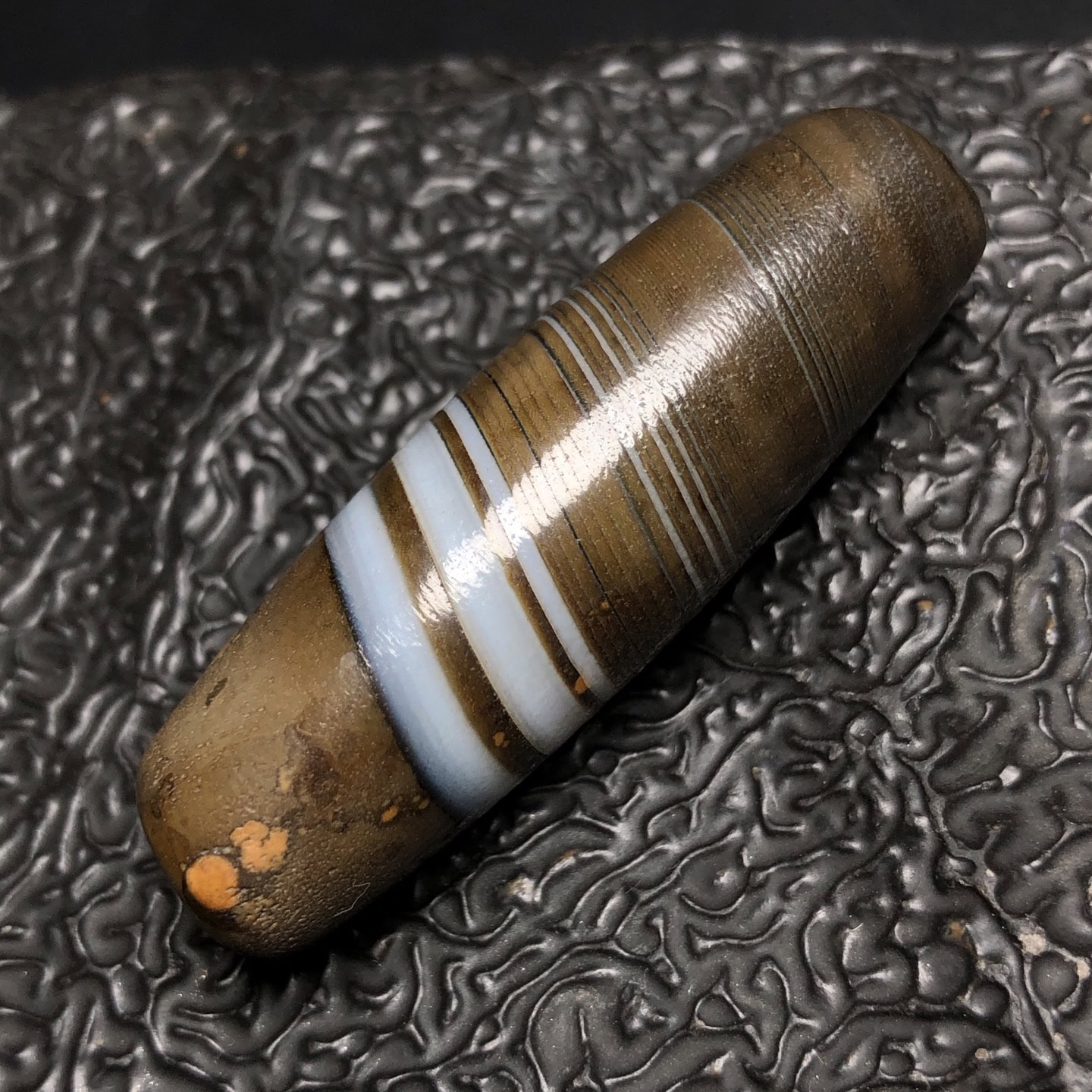 Chinese Natural Agate DZI Beads