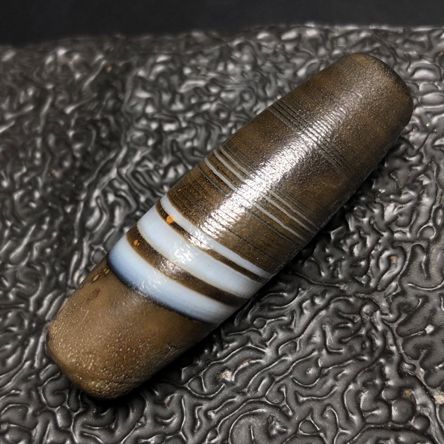 Chinese Natural Agate DZI Beads