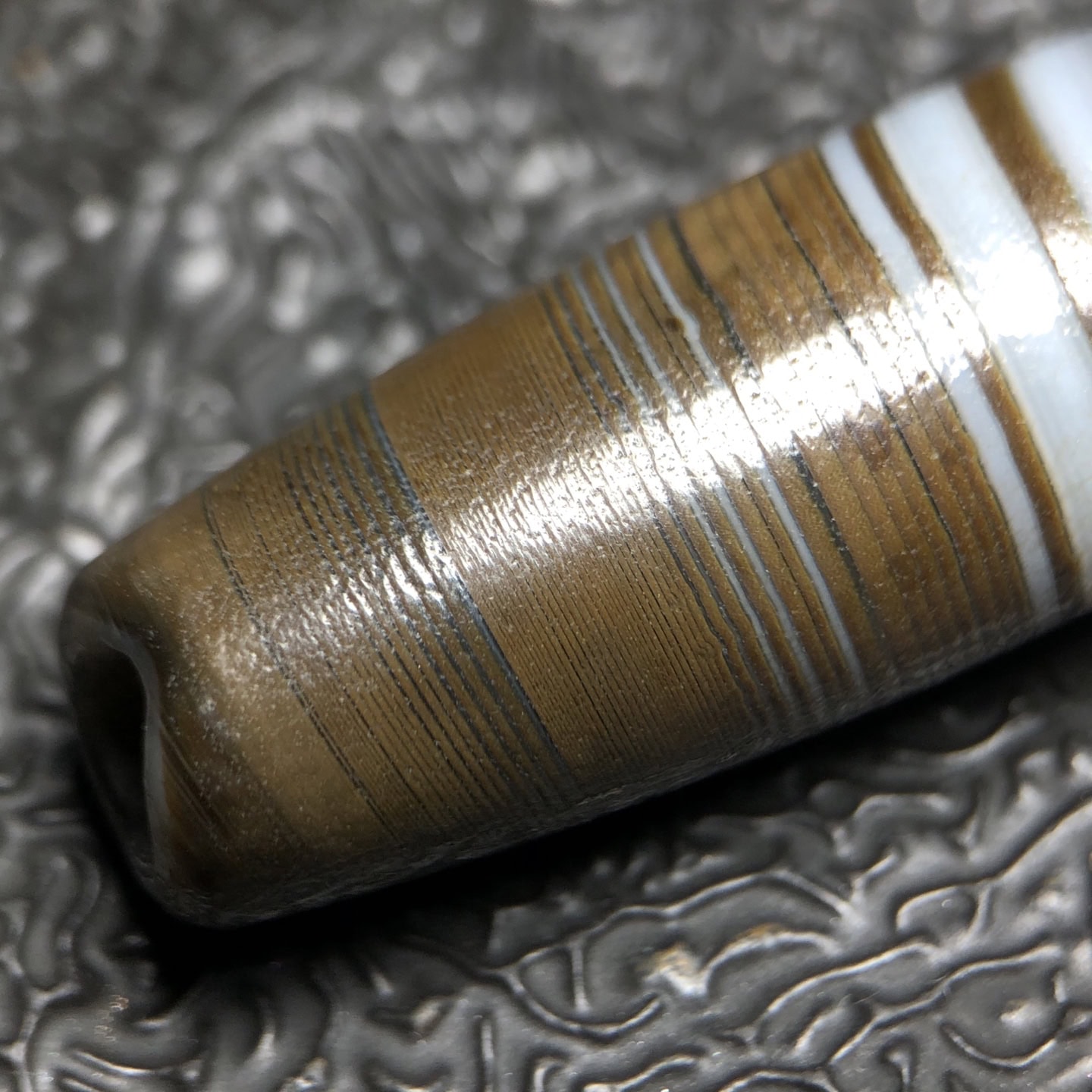 Chinese Natural Agate DZI Beads