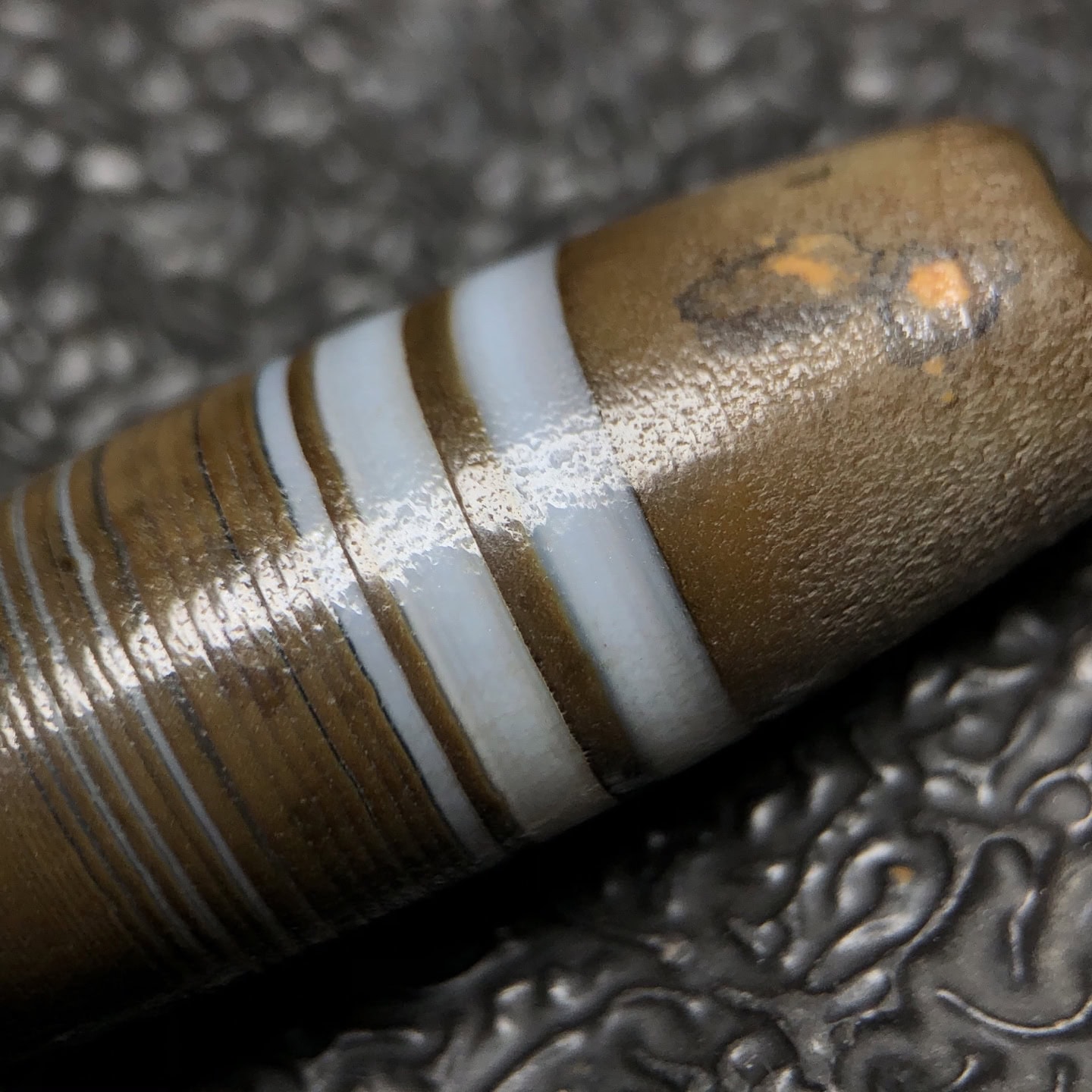 Chinese Natural Agate DZI Beads