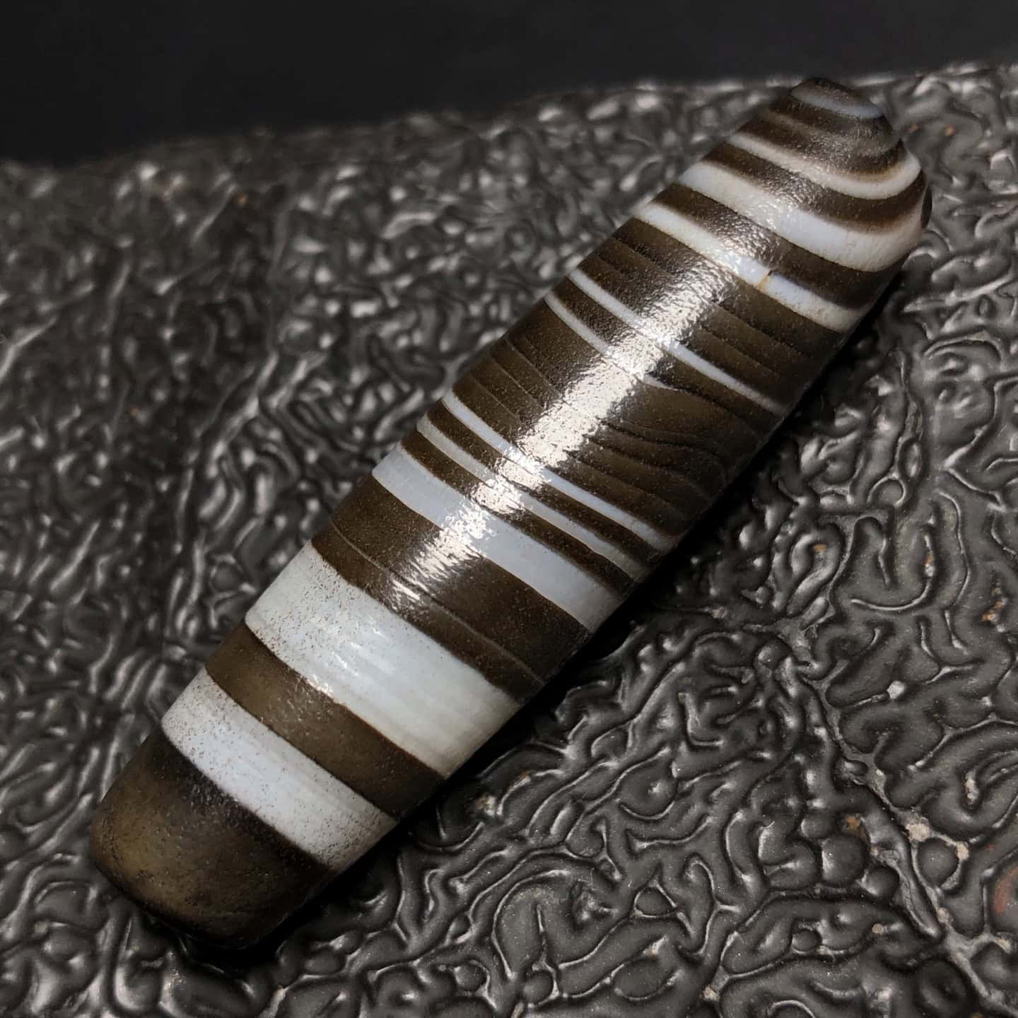 Chinese Natural Agate DZI Beads