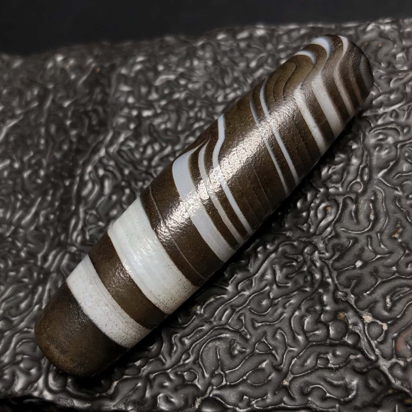 Chinese Natural Agate DZI Beads