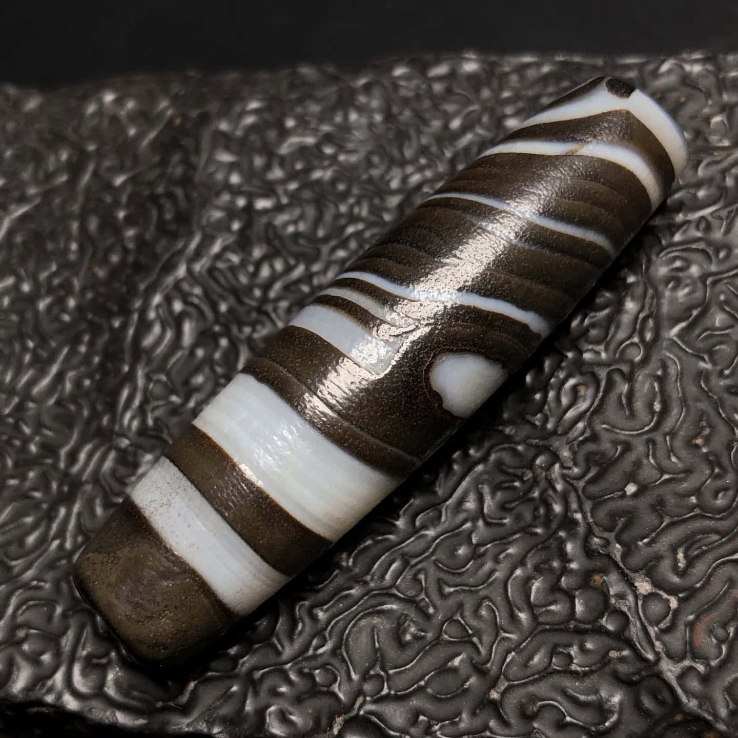 Chinese Natural Agate DZI Beads